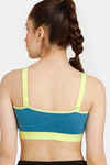 Rosaline Low Impact Sports Bra - Saxony Blue — thumbnail 2